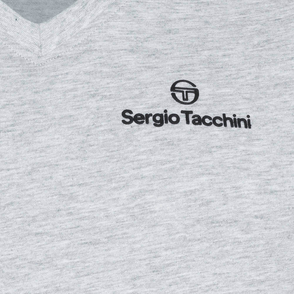 Sergio Tacchini Herren Unterhemden V-Ausschnitt 2er-Pack grau 39493336