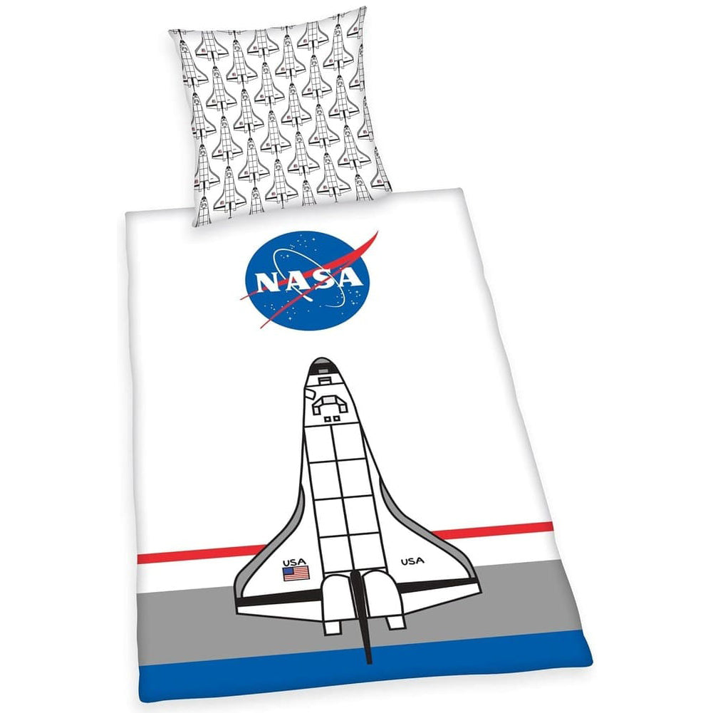 NASA Bettwäsche Set 135 x 200 cm + 80 x 80 cm Baumwolle 4006891966636