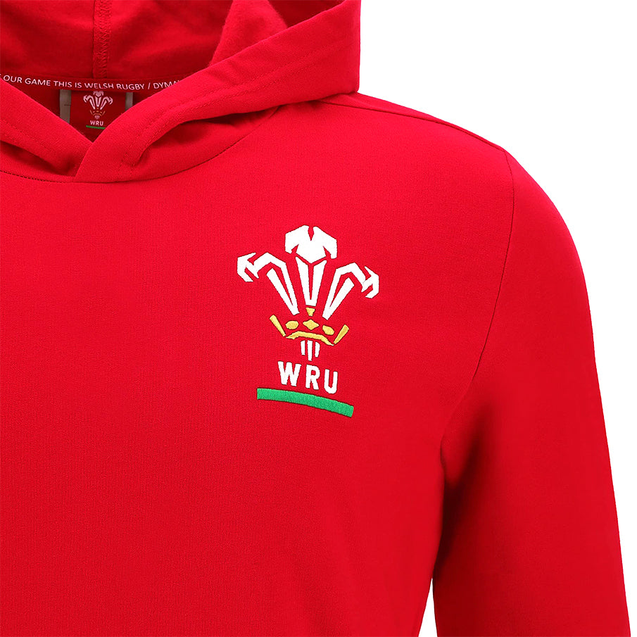 Wales WRU macron Rugby XV Kinder Kapuzen Sweatshirt 58140004