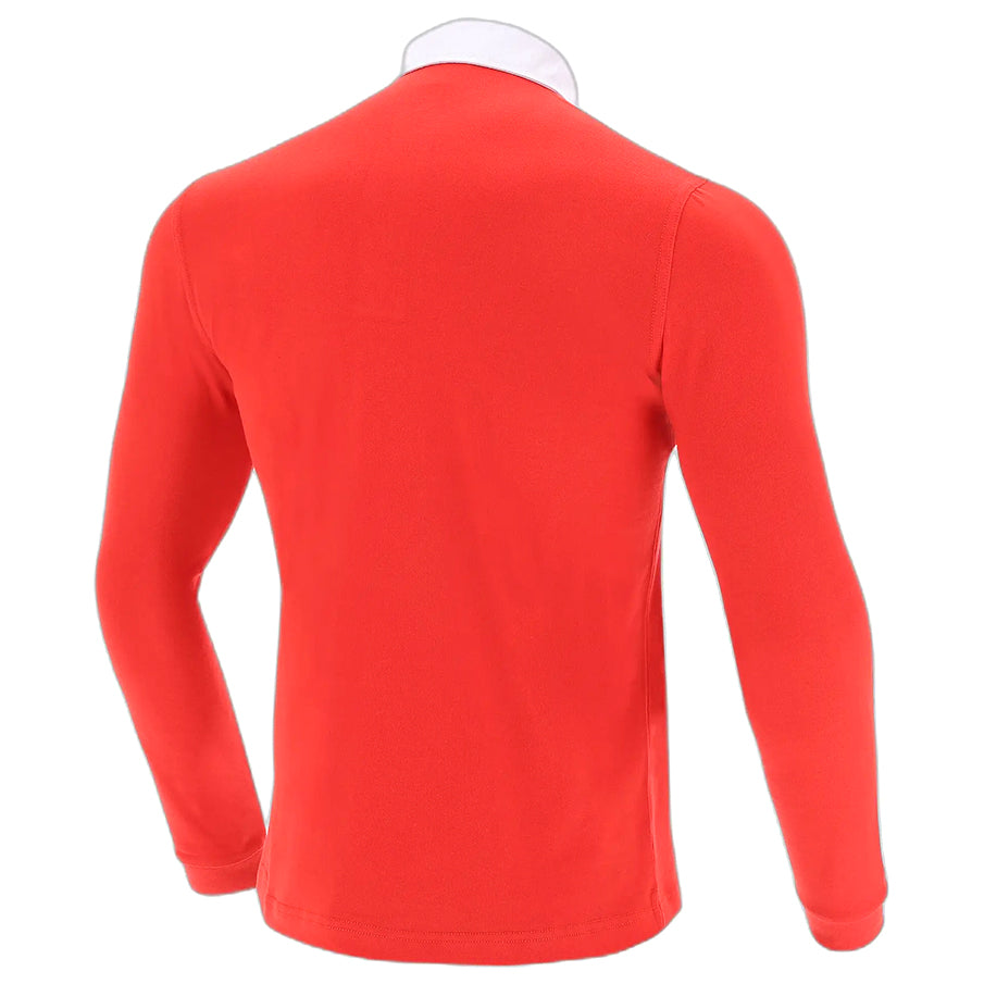Wales WRU macron Rugby Herren Langarm Trikot 58195692