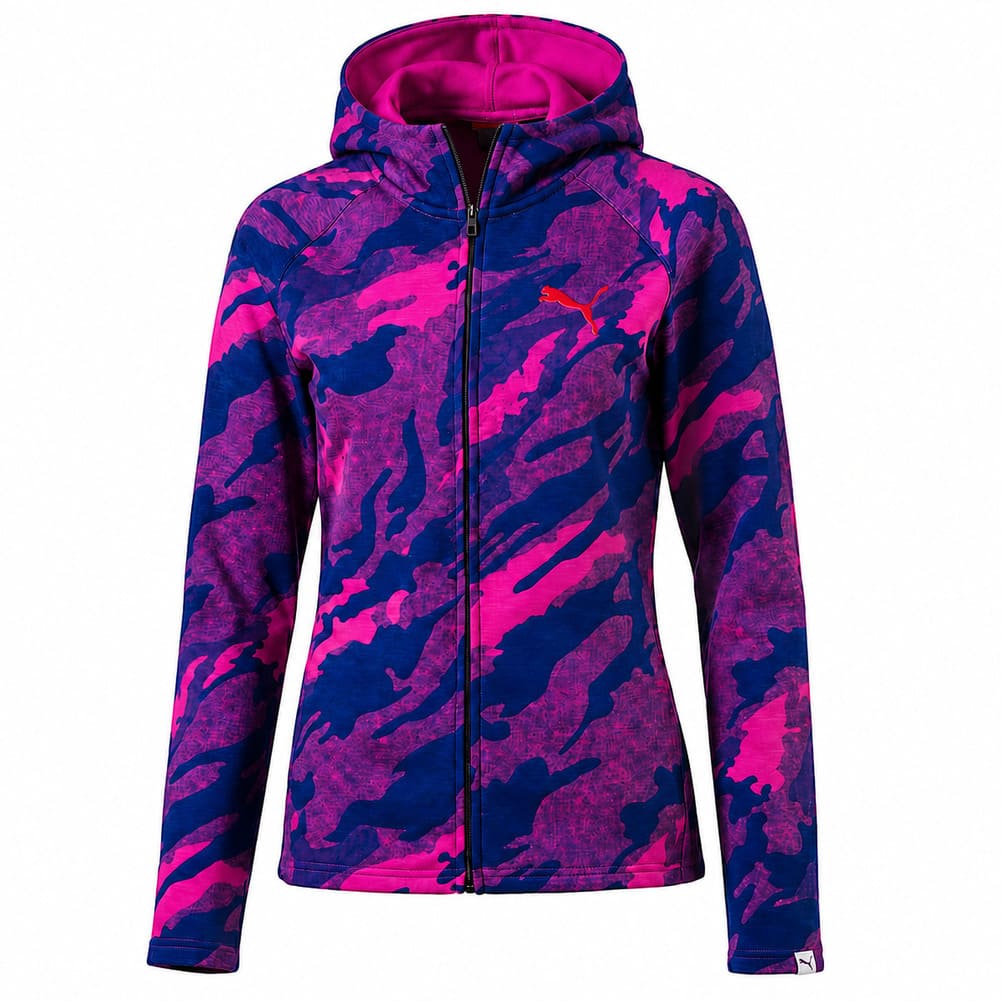 PUMA Energized Allover Print Damen Kapuzen Sweatjacke 590764-10