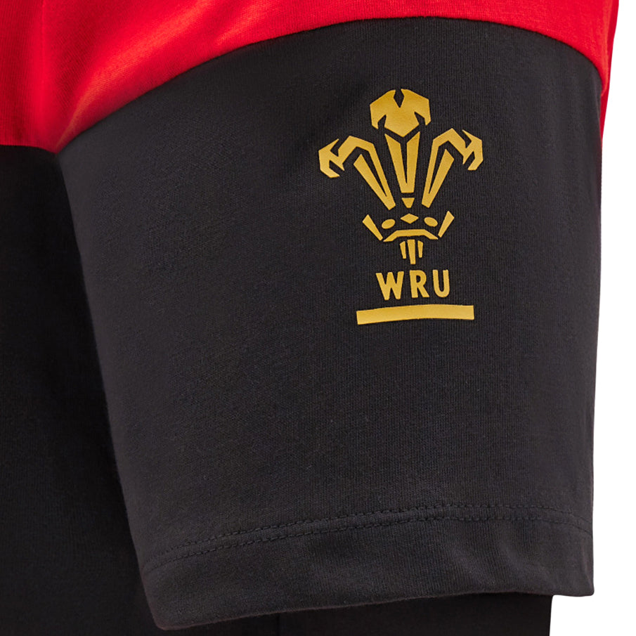 Wales WRU macron Rugby Herren Freizeit Shirt 60003838