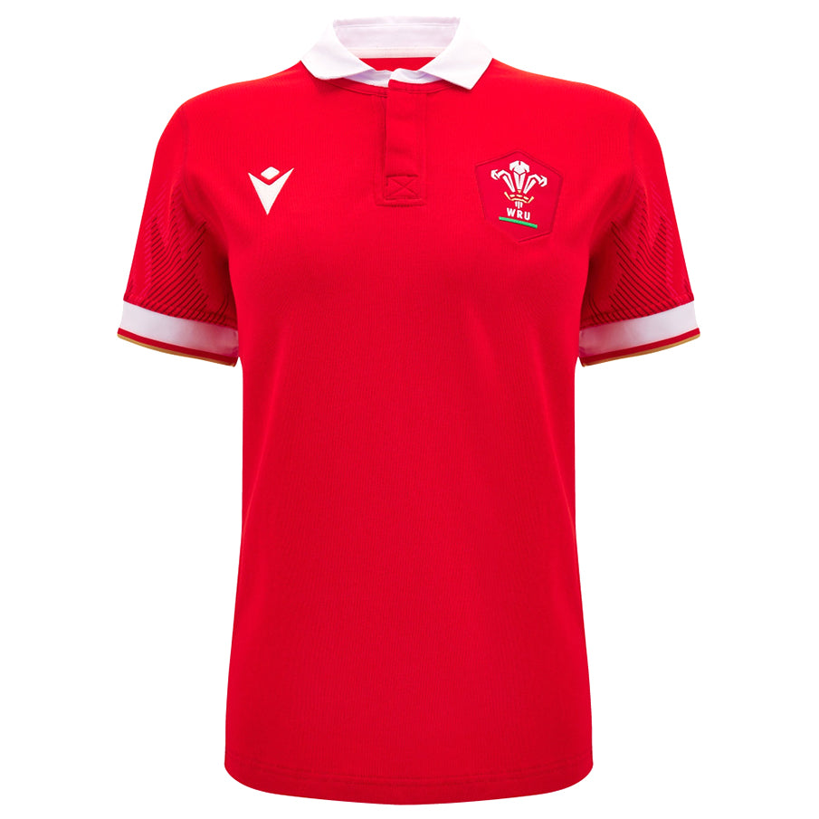 Wales WRU macron Rugby Damen Heim Trikot 60004638