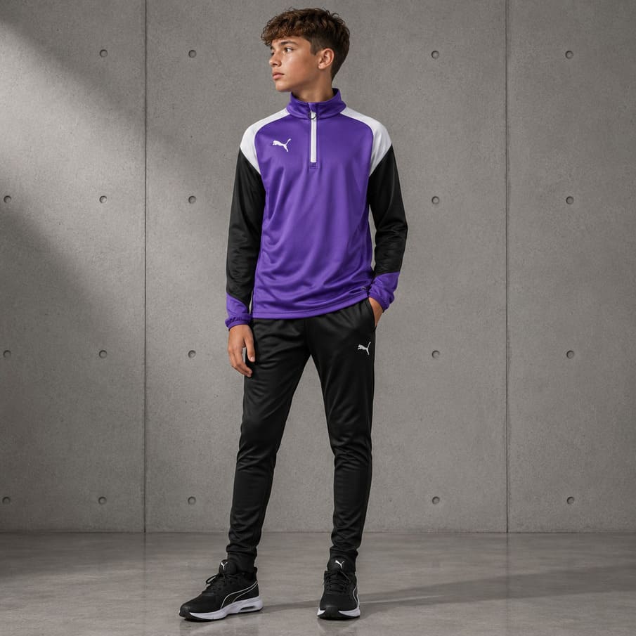 PUMA Esito 4 Kinder 1/4 Zip Trainings Sweatshirt 655220-10J