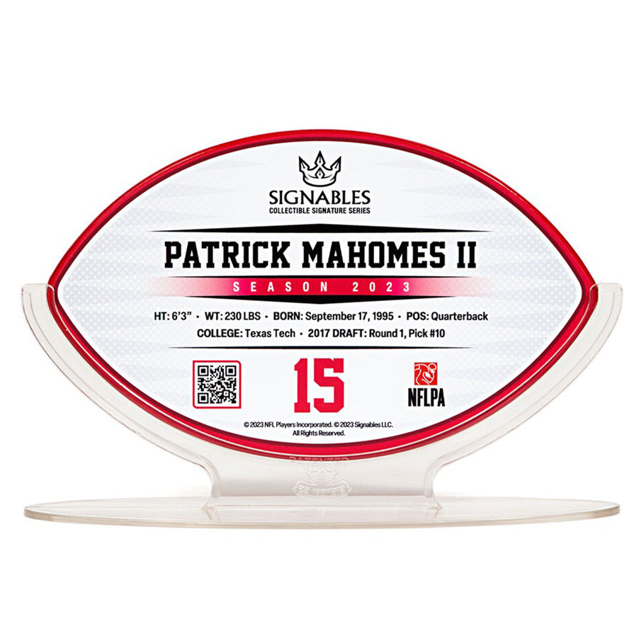 Kansas City Chiefs Patrick Mahomes II #15 NFL Sammlerstück 17,8 cm 850032256575