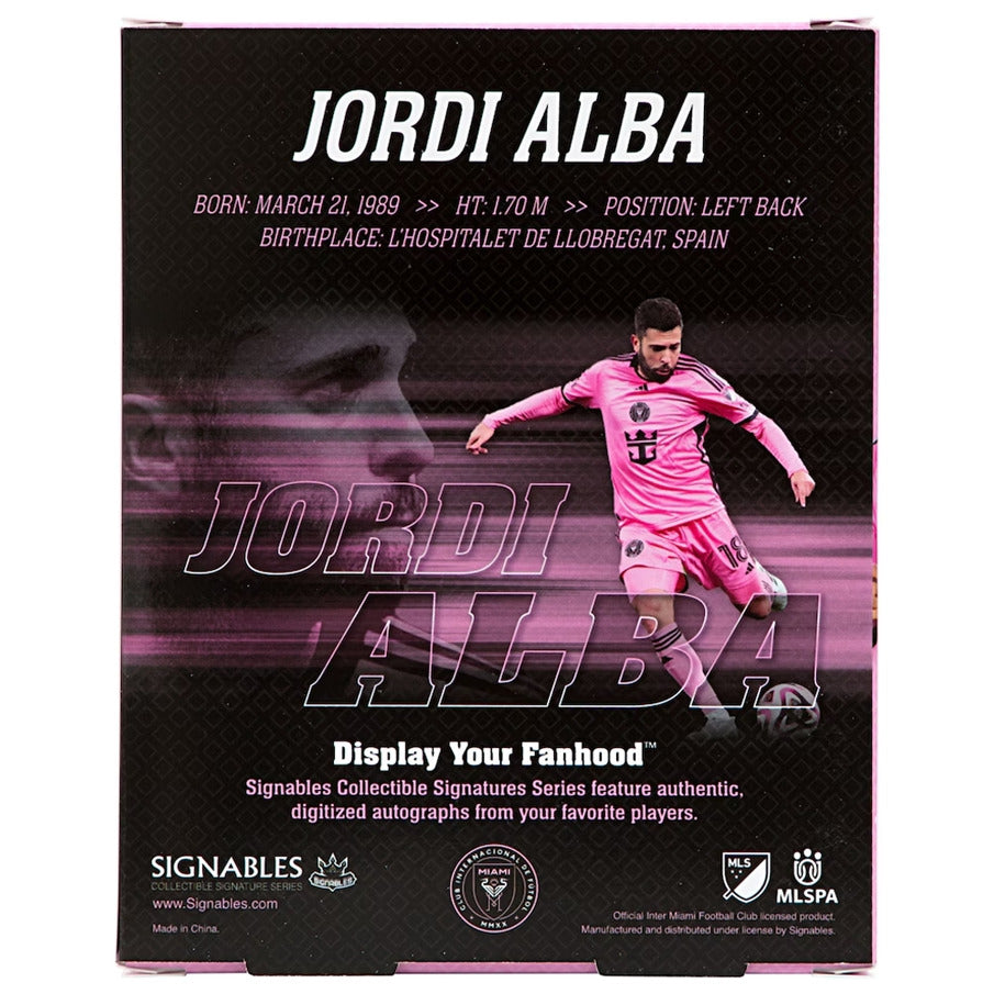 Inter Miami Jordi Alba #18 Fußball Sammlerstück 14 cm 850056417303