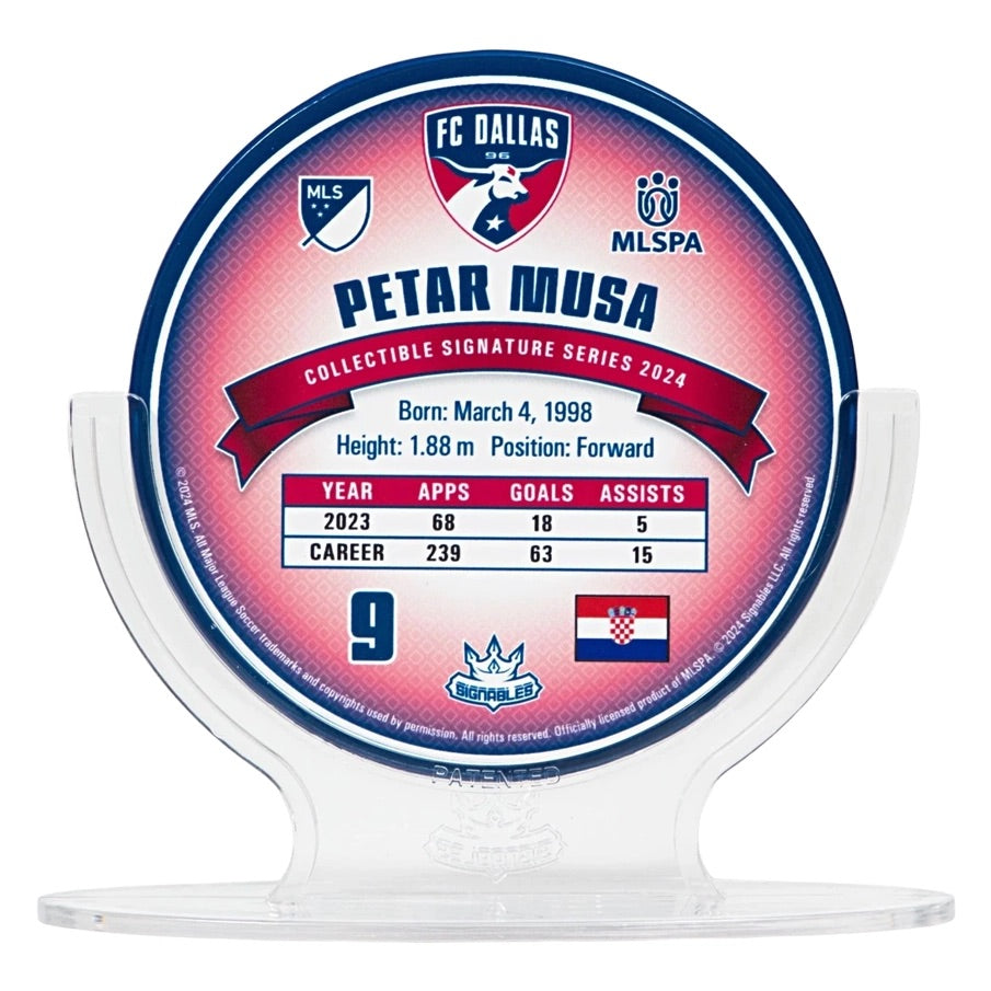 FC Dallas Petar Musa #9 Fußball Sammlerstück 14 cm 850056417365