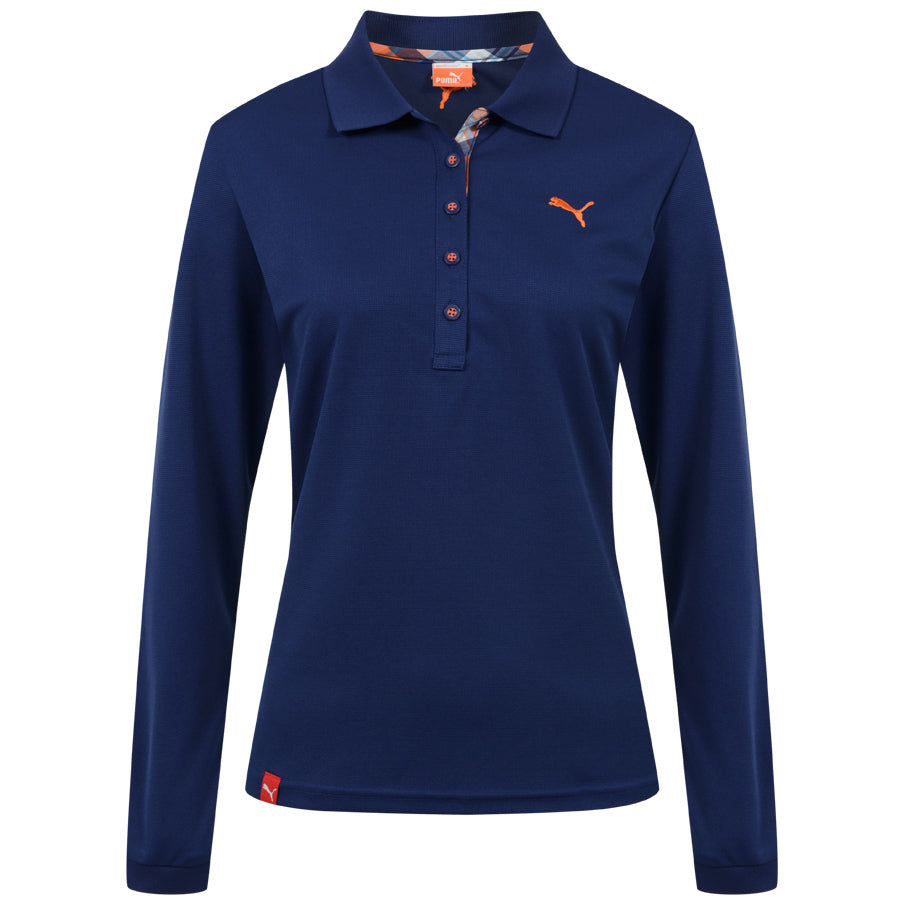 PUMA Damen Langarm Premium Polo-Shirt 894420-01