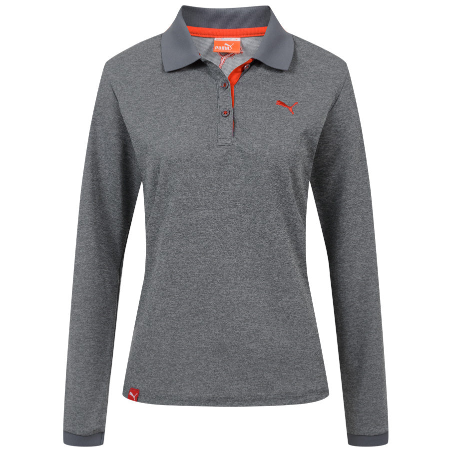 PUMA Damen Langarm Premium Polo-Shirt 894420-02