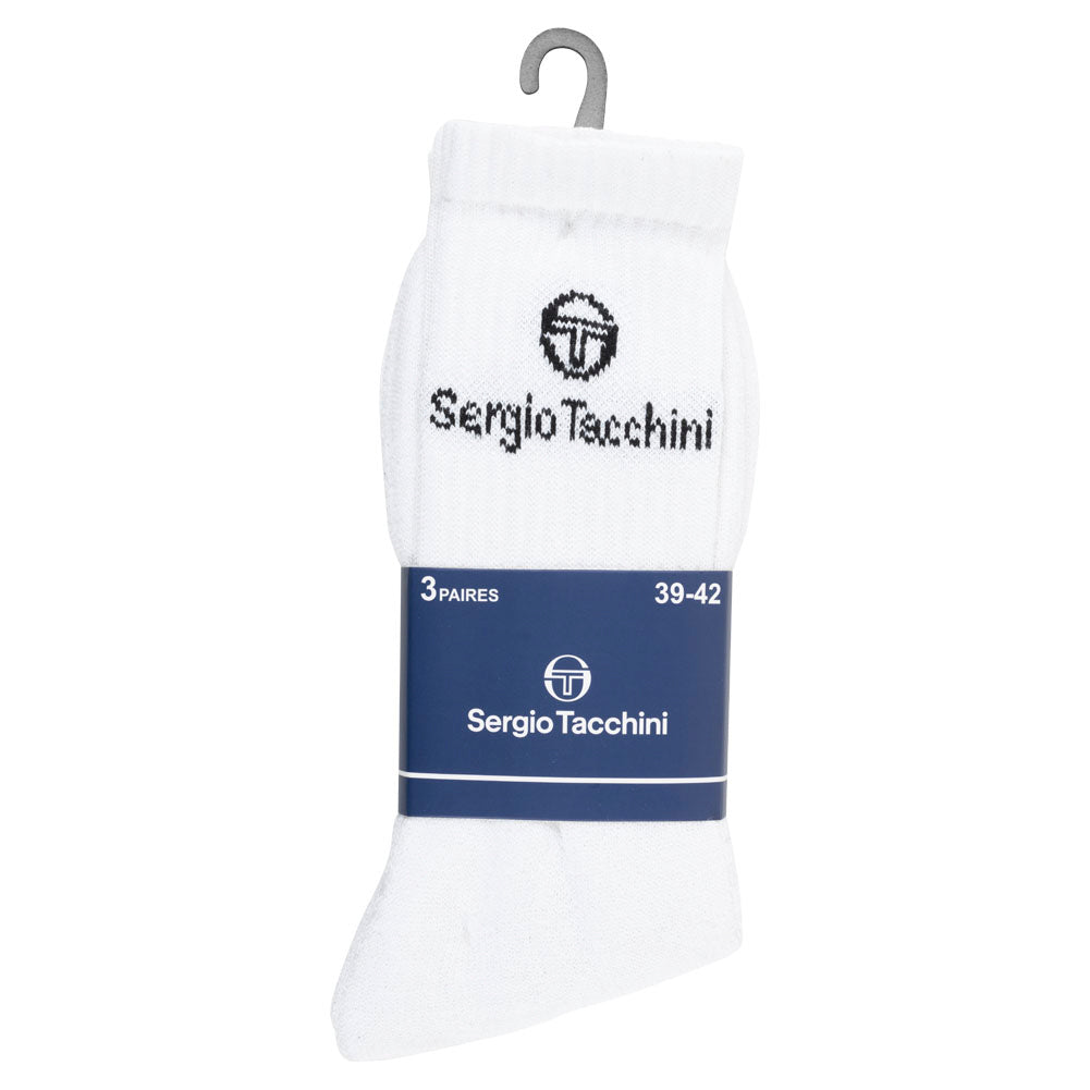 Sergio Tacchini Unisex Tennissocken 3 Paar weiß 93230832