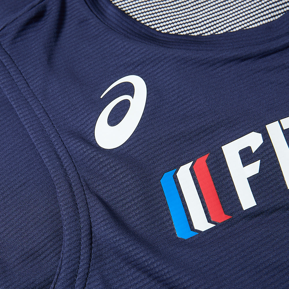Frankreich ASICS Pro Elite Leichtathletik Damen Singlet A17H33-52FR