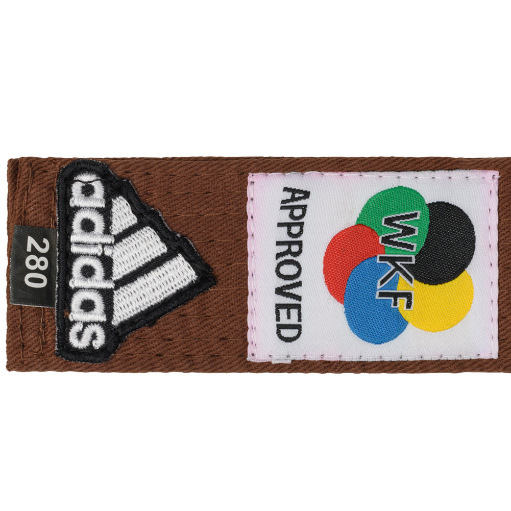 adidas Elite WKF Karate Gürtel Logo 45mm braun ADIB242KBR