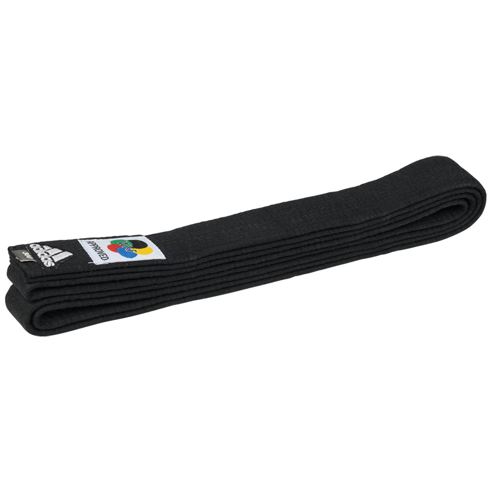 adidas Elite WKF Karate Gürtel Logo 45mm schwarz ADIB242KZ