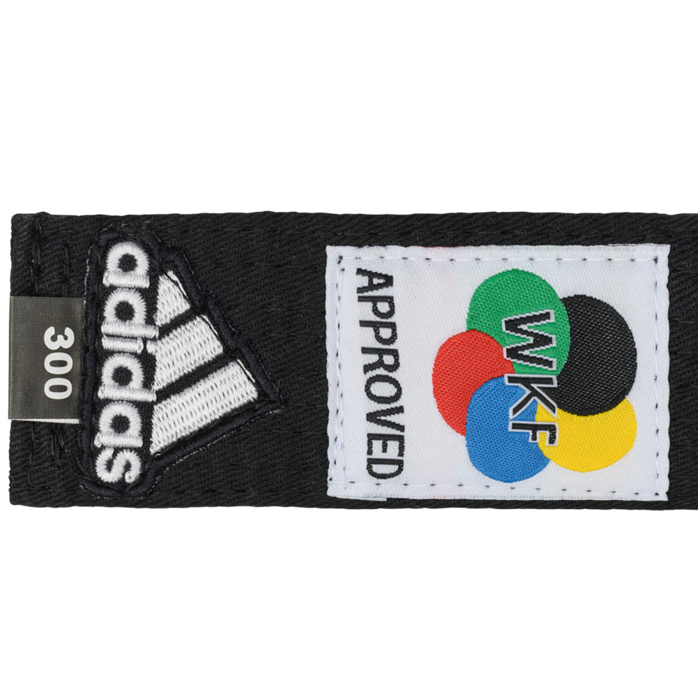 adidas Elite WKF Karate Gürtel Logo 45mm schwarz ADIB242KZ