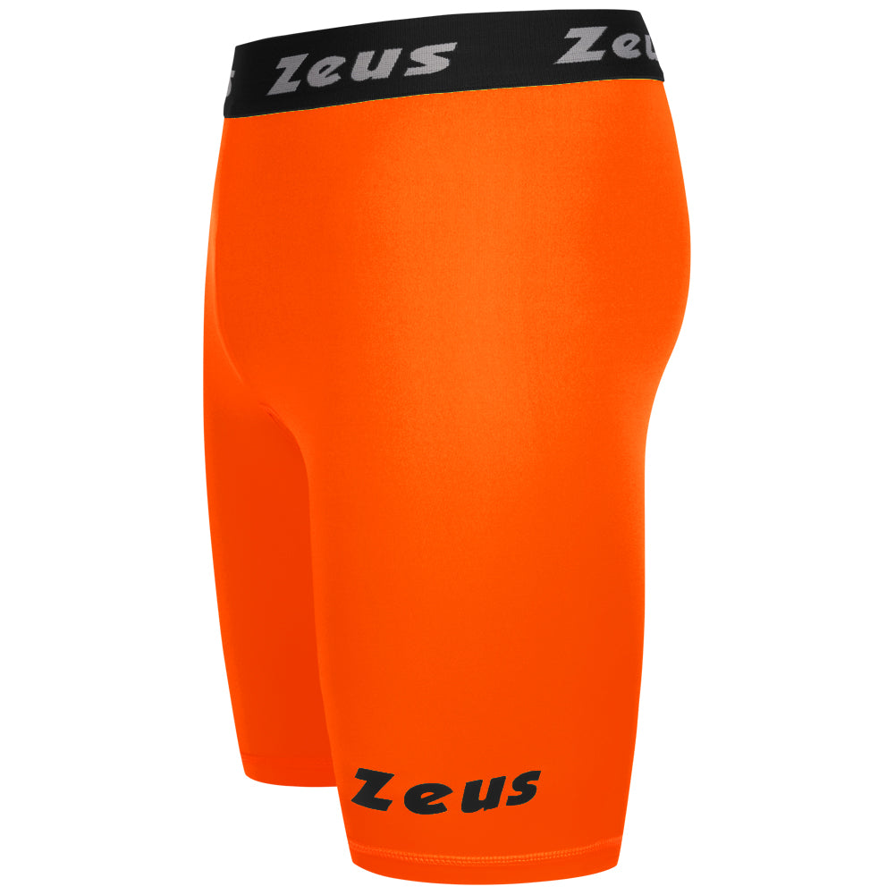 Zeus Bermuda Elastic Pro Uomo Leggings sportivi arancione neon