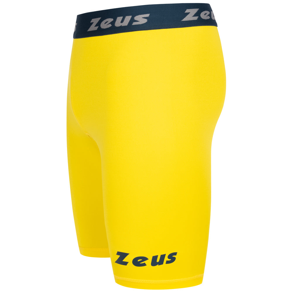 Zeus Bermuda Elastic Pro Uomo Leggings sportivi giallo