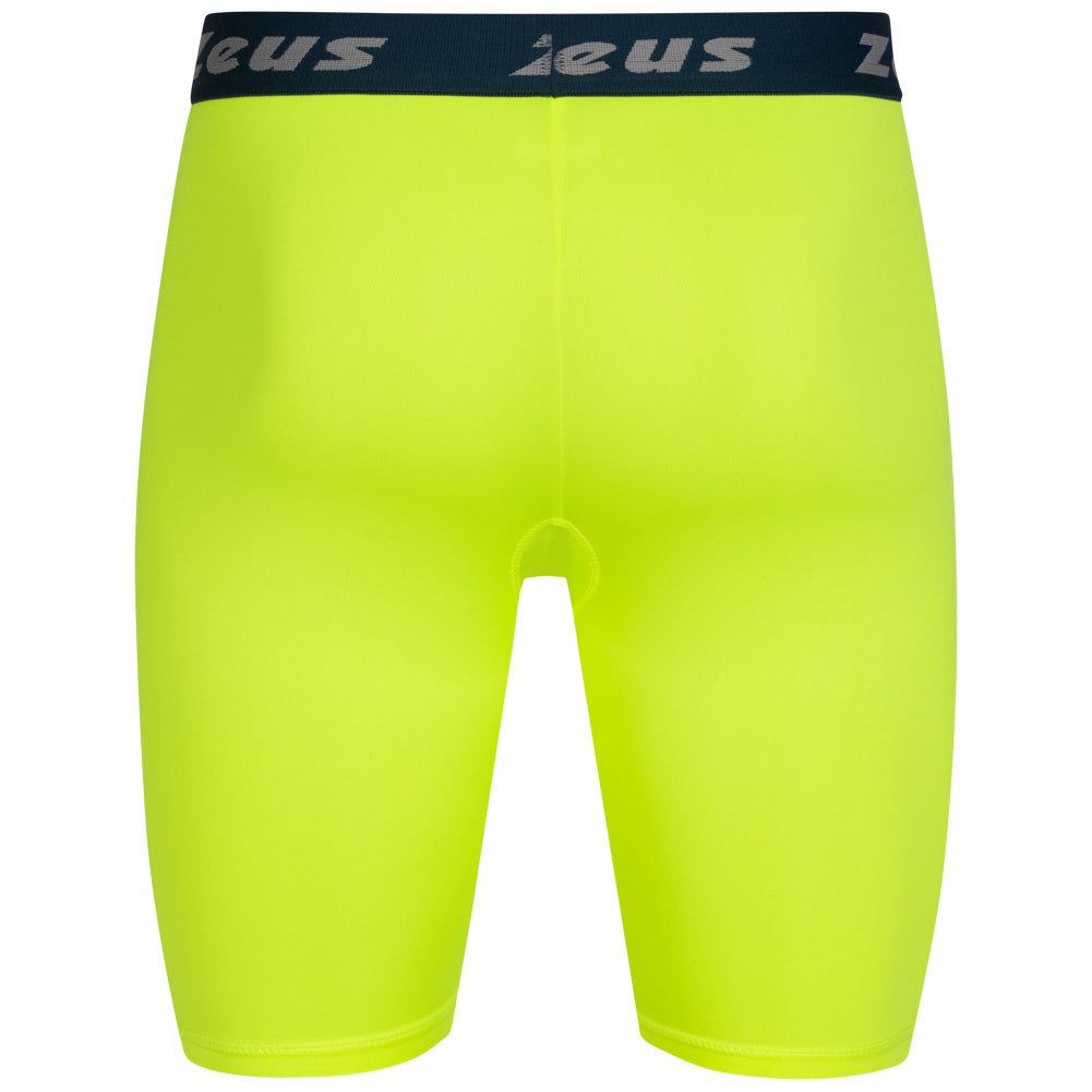 Zeus Bermuda Elastic Pro Uomo Leggings sportivi giallo neon