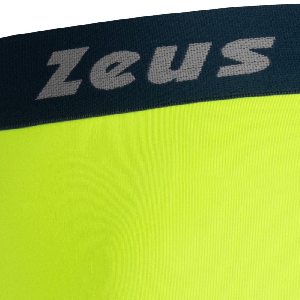 Zeus Bermuda Elastic Pro Uomo Leggings sportivi giallo neon