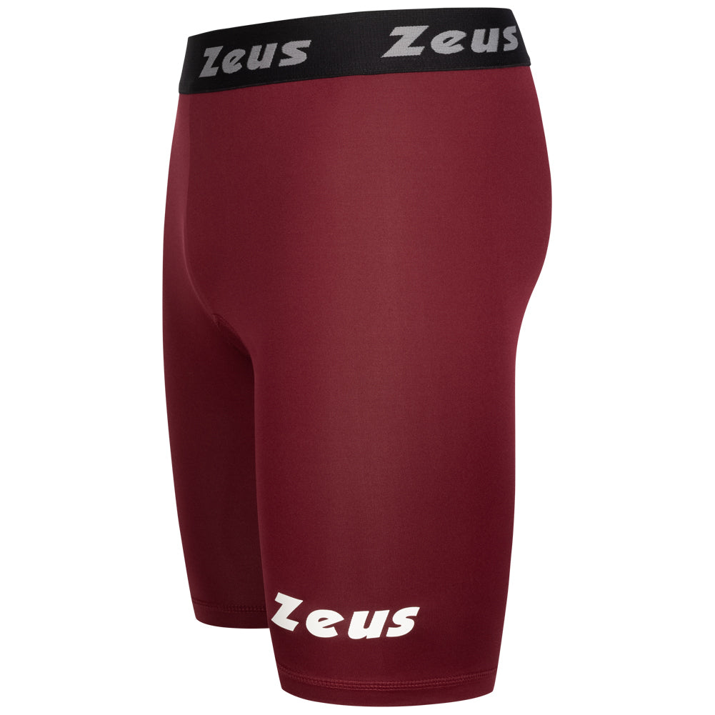 Zeus Bermuda Elastic Pro Uomo Leggings sportivi rosso scuro