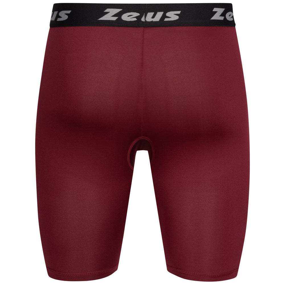 Zeus Bermuda Elastic Pro Uomo Leggings sportivi rosso scuro