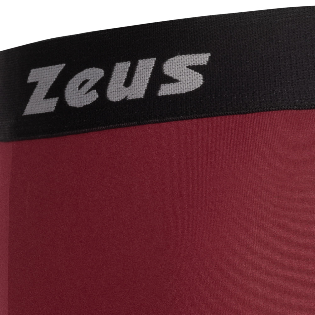 Zeus Bermuda Elastic Pro Uomo Leggings sportivi rosso scuro