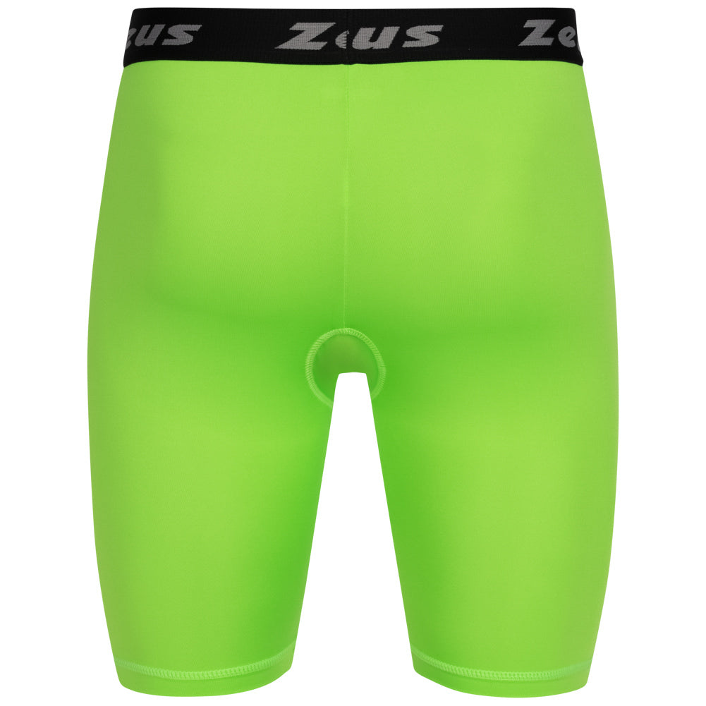 Zeus Bermuda Elastic Pro Uomo Leggings sportivi verde neon