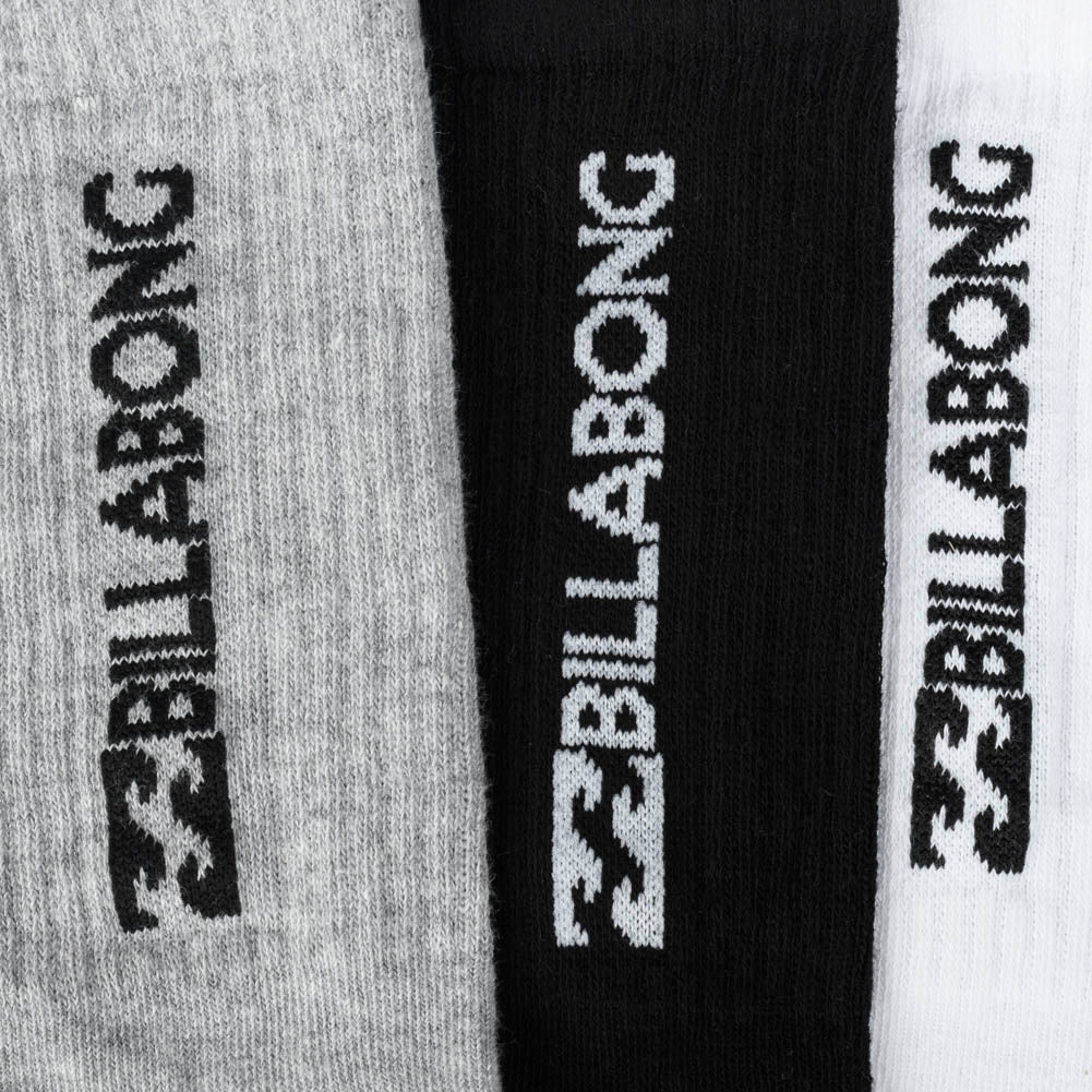 Billabong Unisex Crew Tennis Socken 3 Paar multi BG-03 CREW