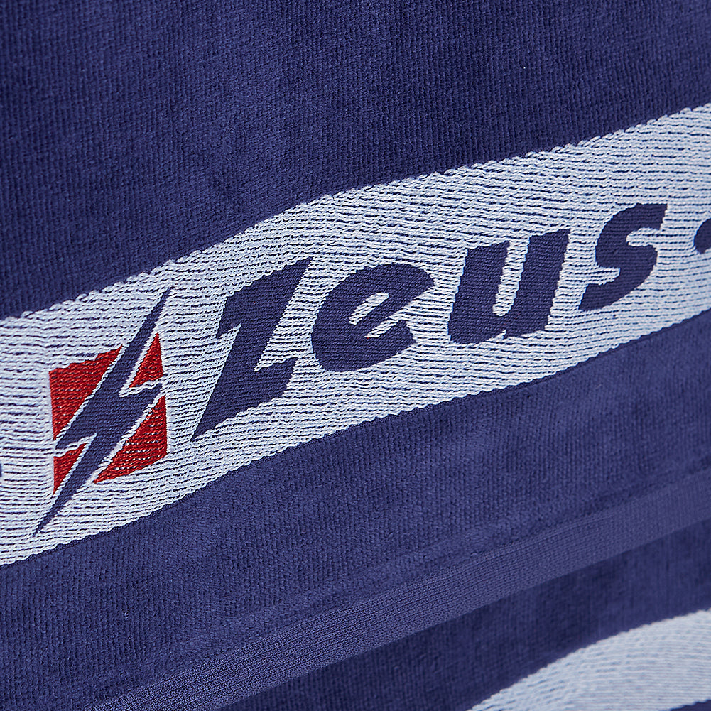 Zeus Asciugamano di cotone 155 x 100 cm blu navy