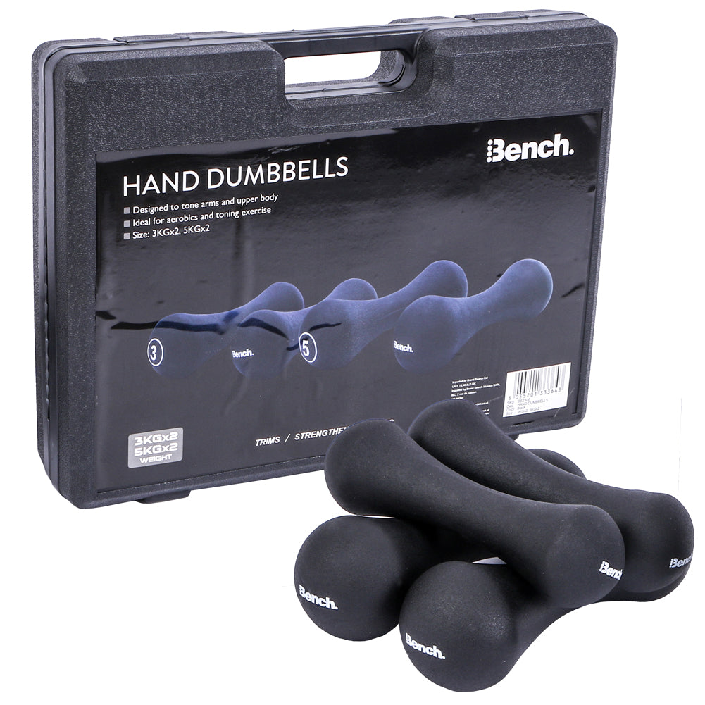 Bench Set pesi con valigetta 2 x 3 kg e 2 x 5 kg BS2306