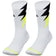 Zeus Thunder lange Spezial Trainingssocken weiß neongelb – 39-42