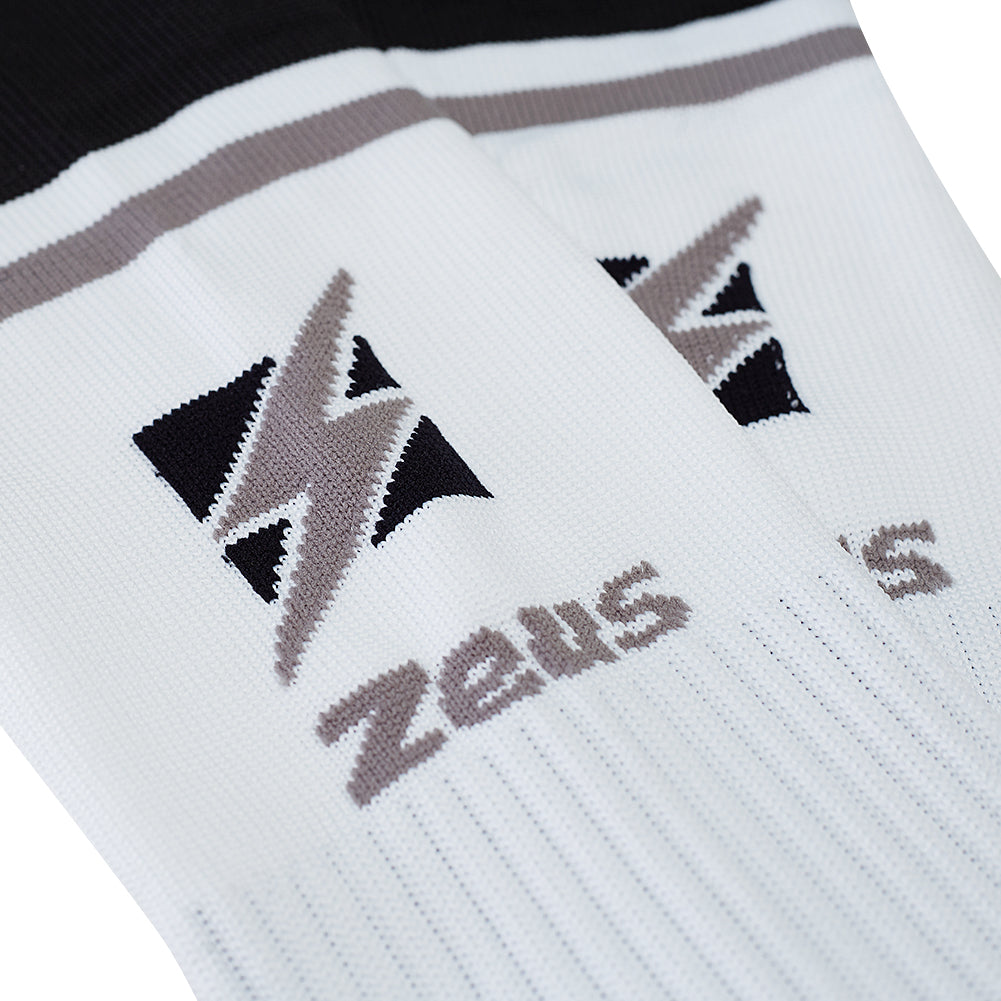 Zeus Calza United Calzettoni da calcio bianco nero