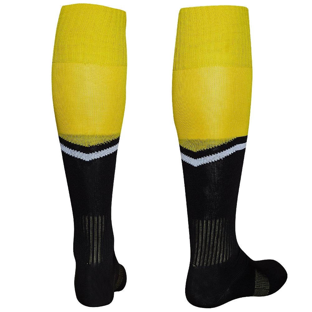 Zeus Calza United Calzettoni da calcio giallo nero