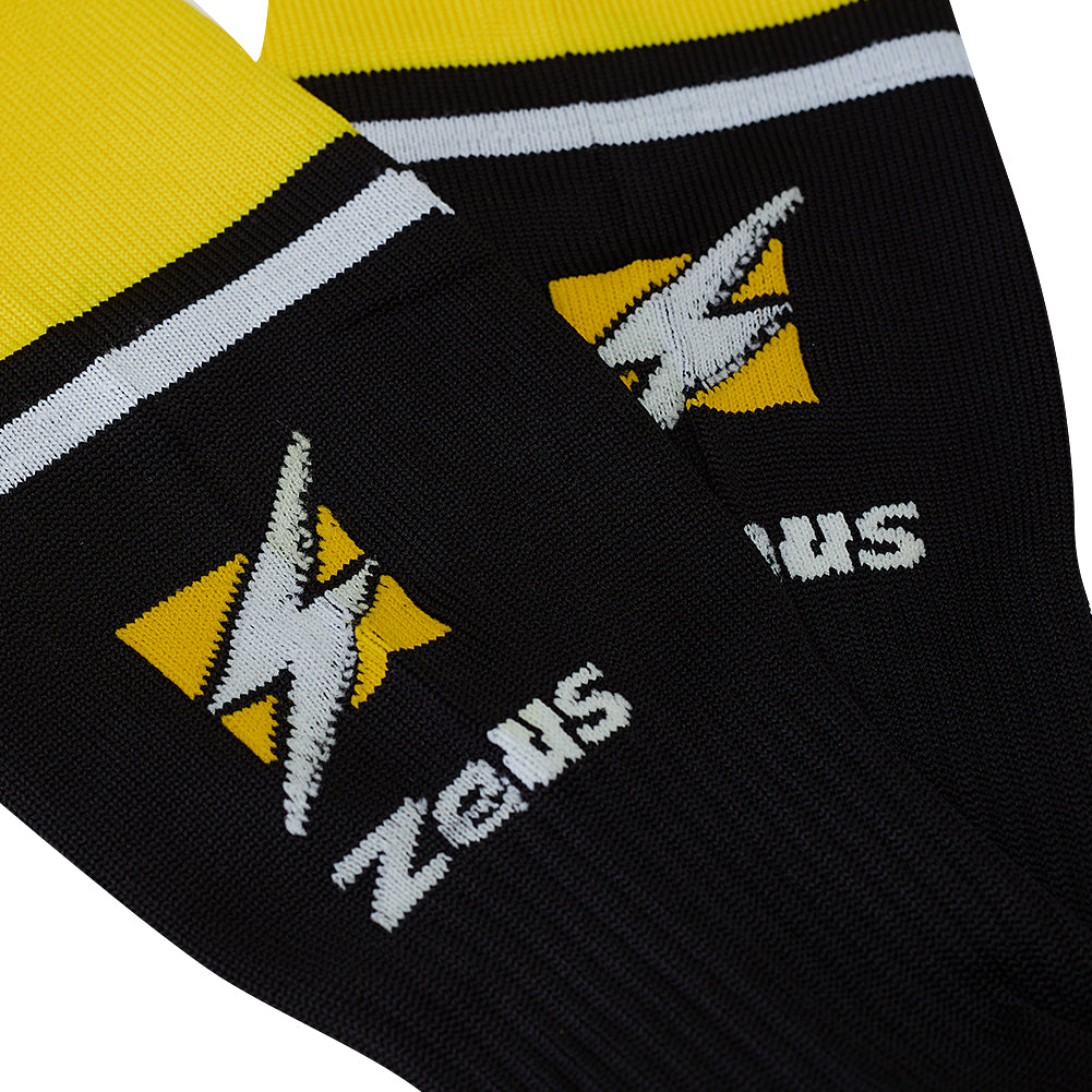 Zeus Calza United Calzettoni da calcio giallo nero
