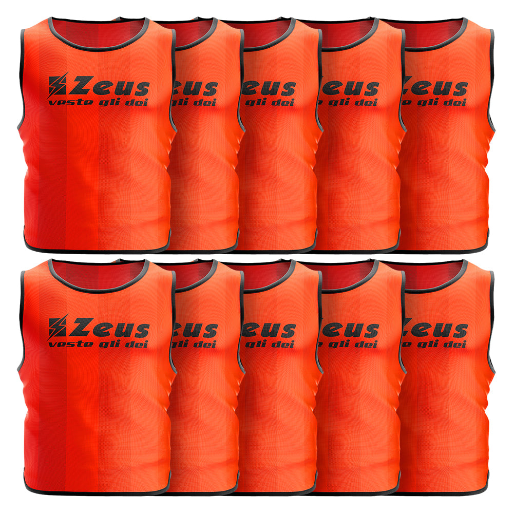 Zeus Set da 10 Pettorina allenamento arancione