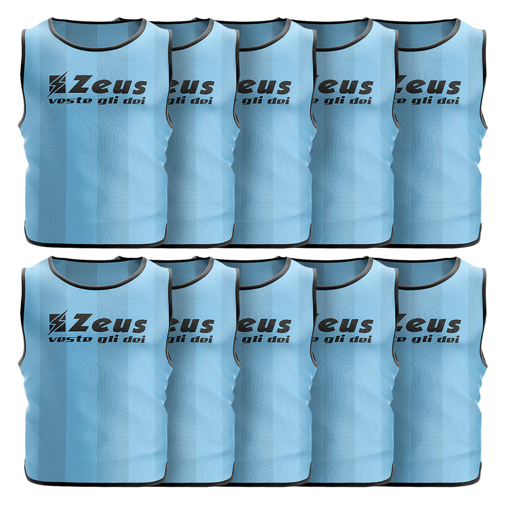 Zeus Set da 10 Pettorina allenamento Sky