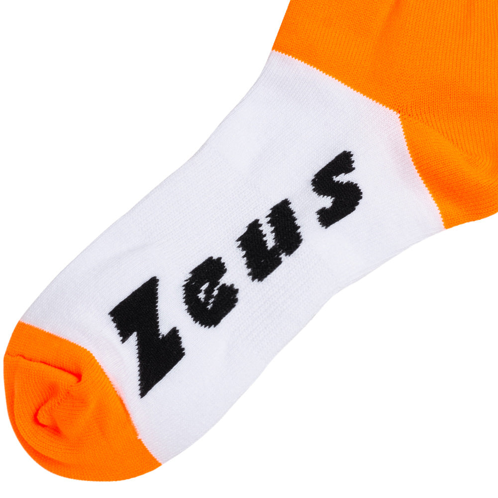Zeus Calza Energy Calzettoni da calcio Neon Orange