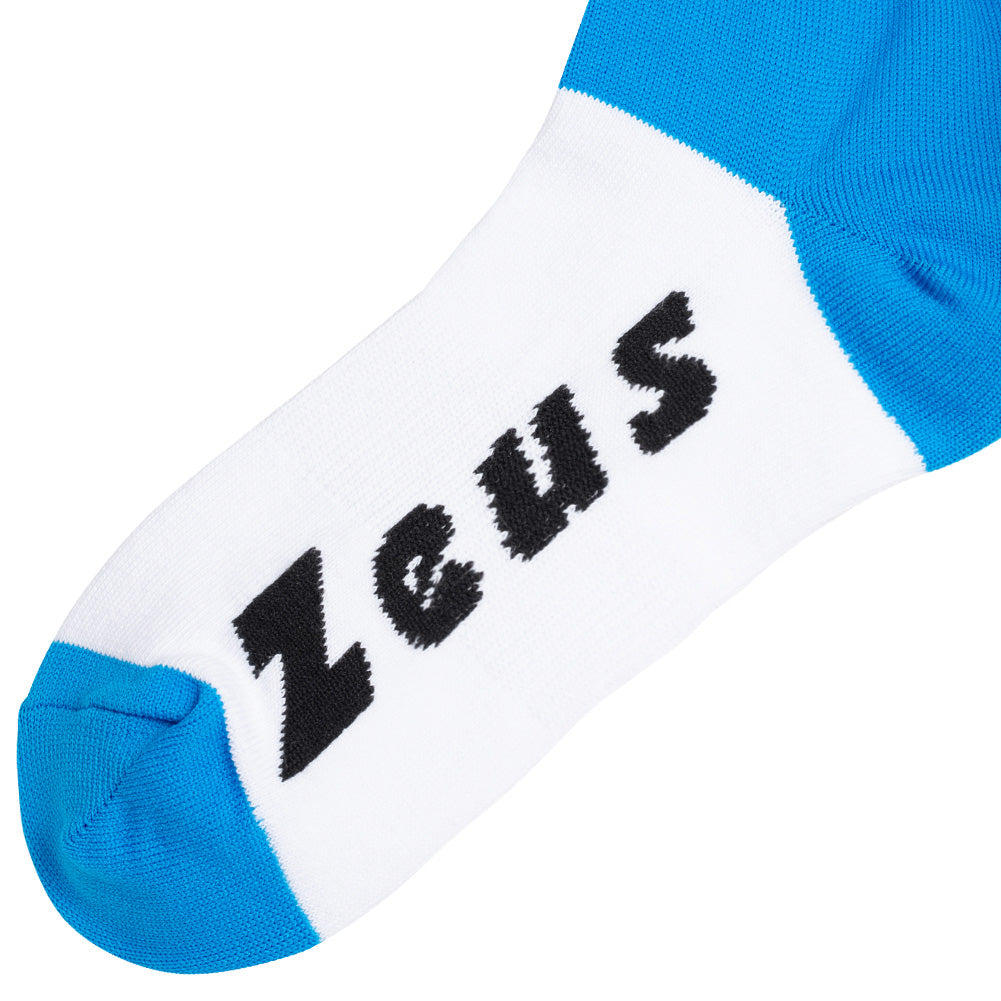 Zeus Calza Energy Calzettoni da calcio neon blu