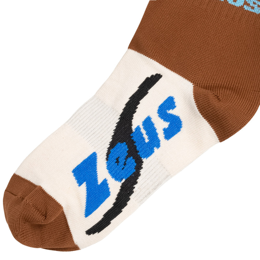 Zeus Calza Energy Calzettoni da calcio marrone