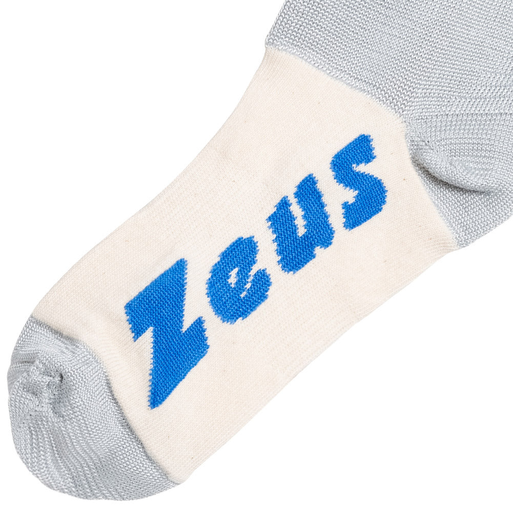 Zeus Calza Energy Calzettoni da calcio argento