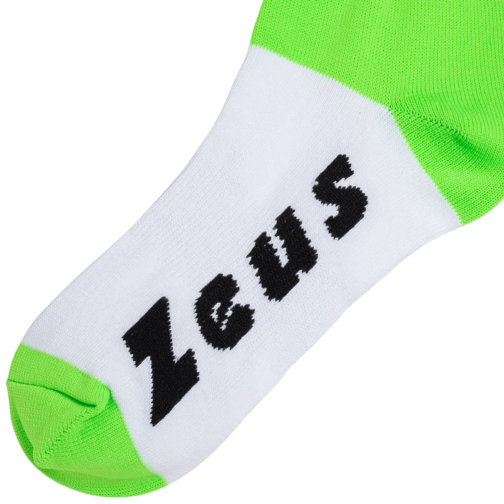 Zeus Calza Energy Calzettoni da calcio verde neon