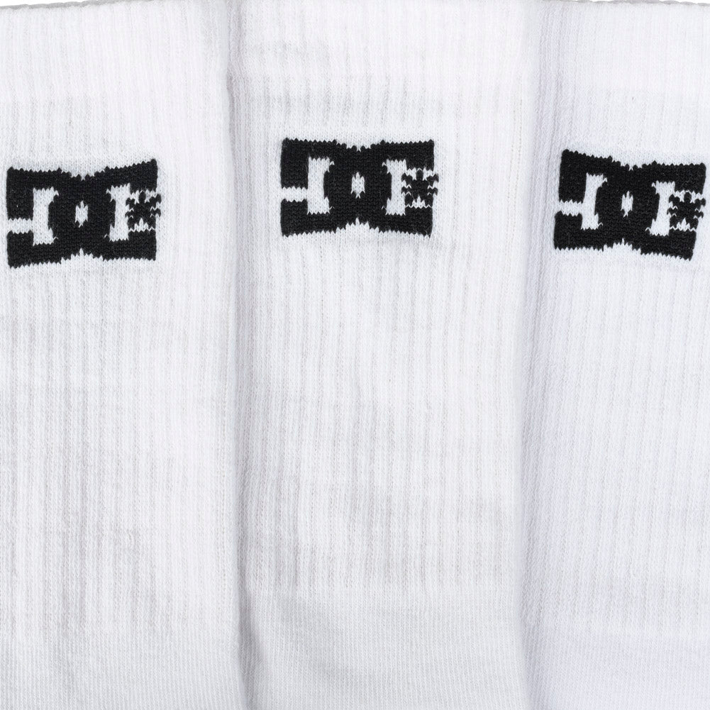 DC Shoes Sport Crew Unisex Socken 3 Paar weiß DC-01 CREW