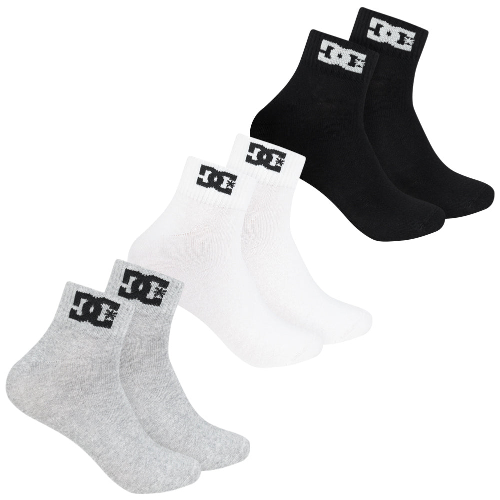DC Shoes Quarter Unisex Socken 3 Paar multi DC-23 QUARTER