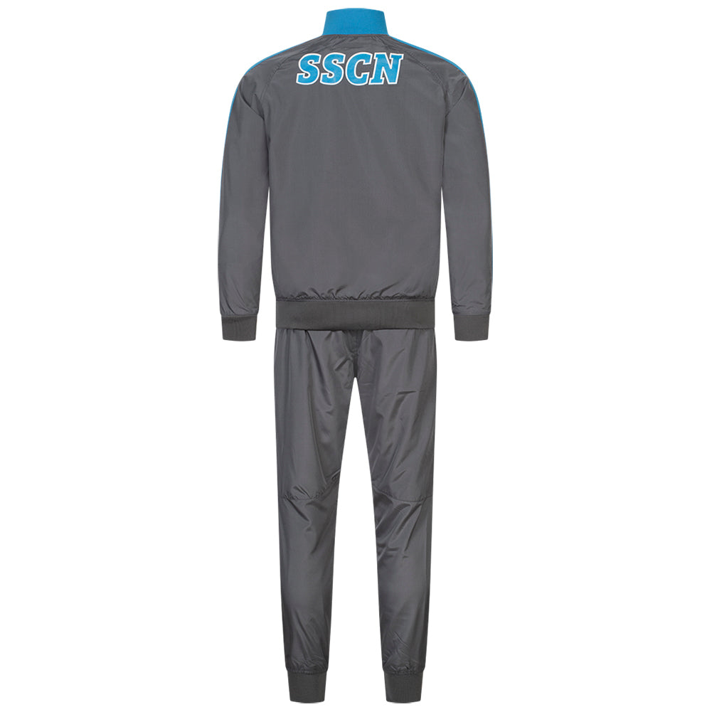 SSC Neapel EA7 Emporio Armani Herren Präsentationsanzug grau EASSCN23R15-MAGNET