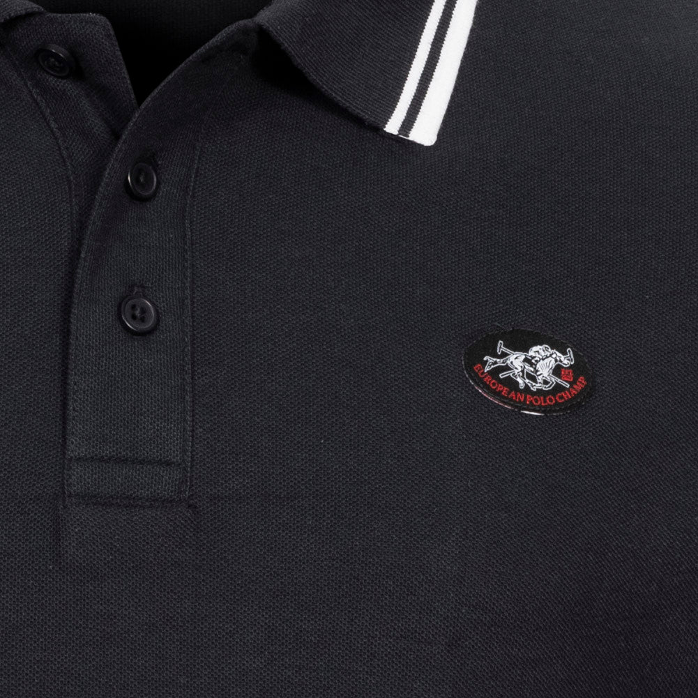 EUROPEAN POLO CHAMP Herren Polo-Shirt EPCPOLOS-SCWARZ