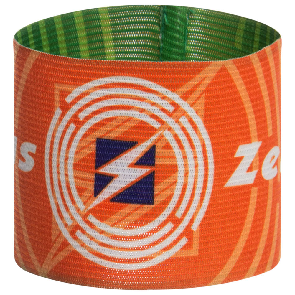 Zeus Fascia da capitano reversibile Verde Arancione