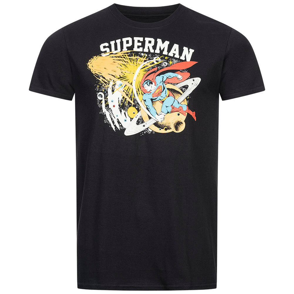 SUPERMAN DC COMICS Universe Herren T-Shirt FBMTS825BLK