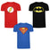 DC COMICS Superman Batman Flash Kinder T-Shirt 3er-Pack GBBTS133MUL – UK 12-13 152-158
