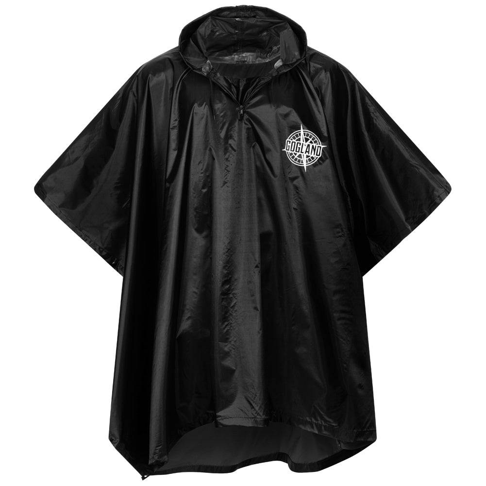 GOGLAND Â® Monsun Poncho da pioggia nero