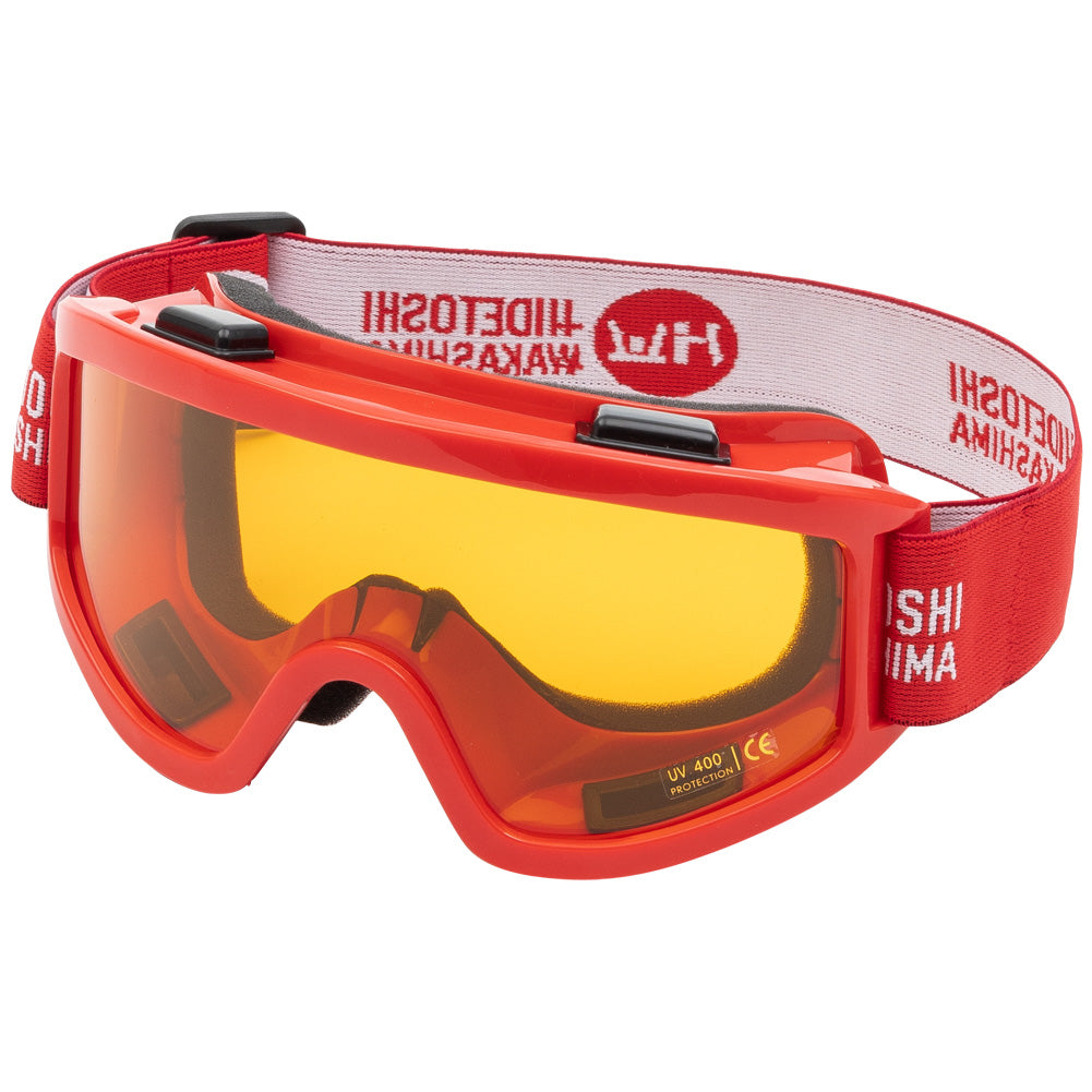 HIDETOSHI WAKASHIMA "Higashi" Unisex Skibrille Snowboardbrille rot