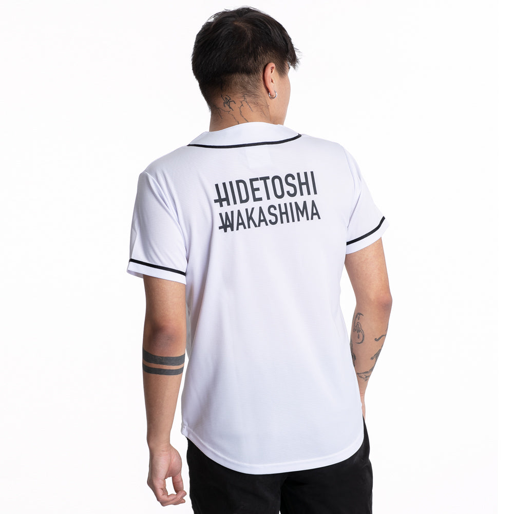 HIDETOSHI WAKASHIMA "BC Kiyota" Herren Baseball Trikot weiß